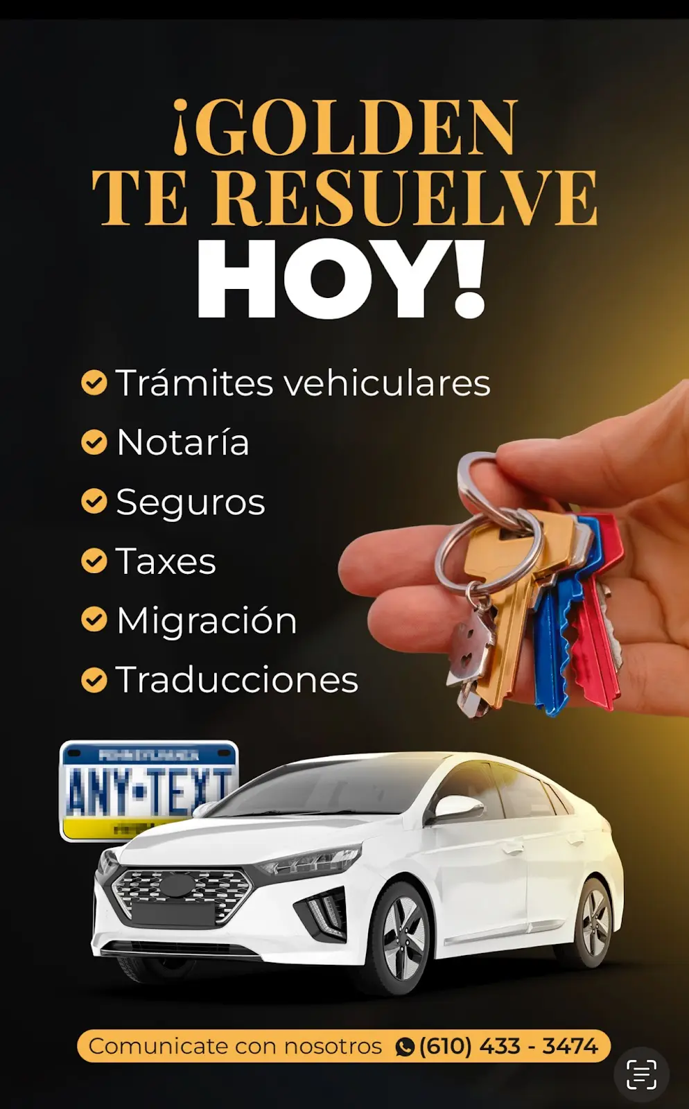 Logo de la compañía de seguros Golden Multiservices