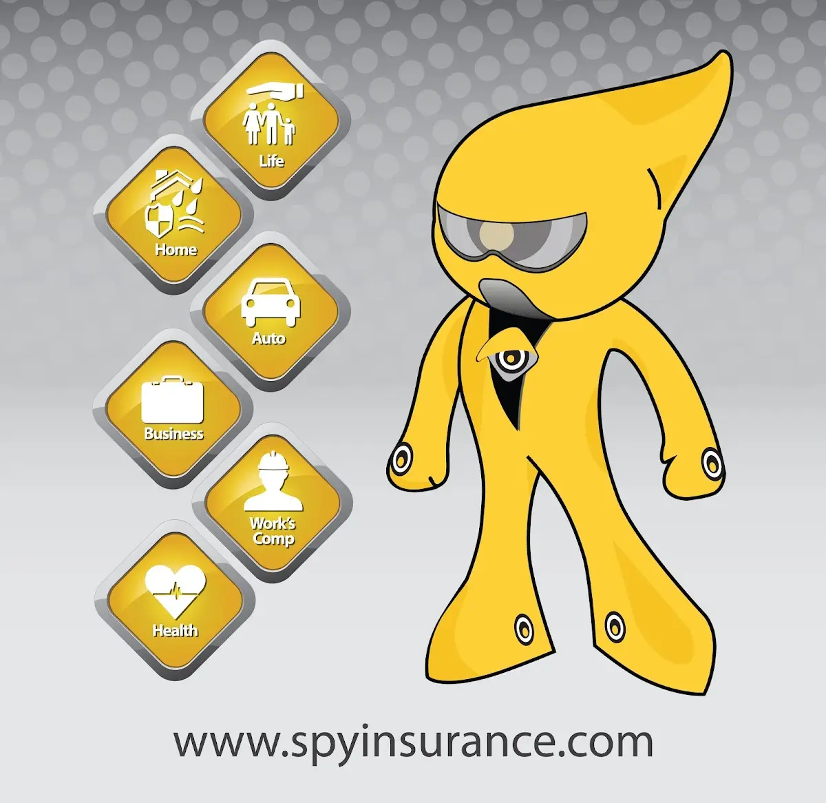 Logo de la compañía de seguros Spy Insurance